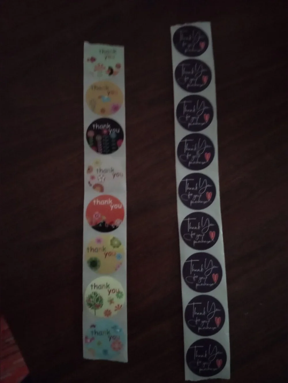 Thank You Stickers 100 each total of 200
